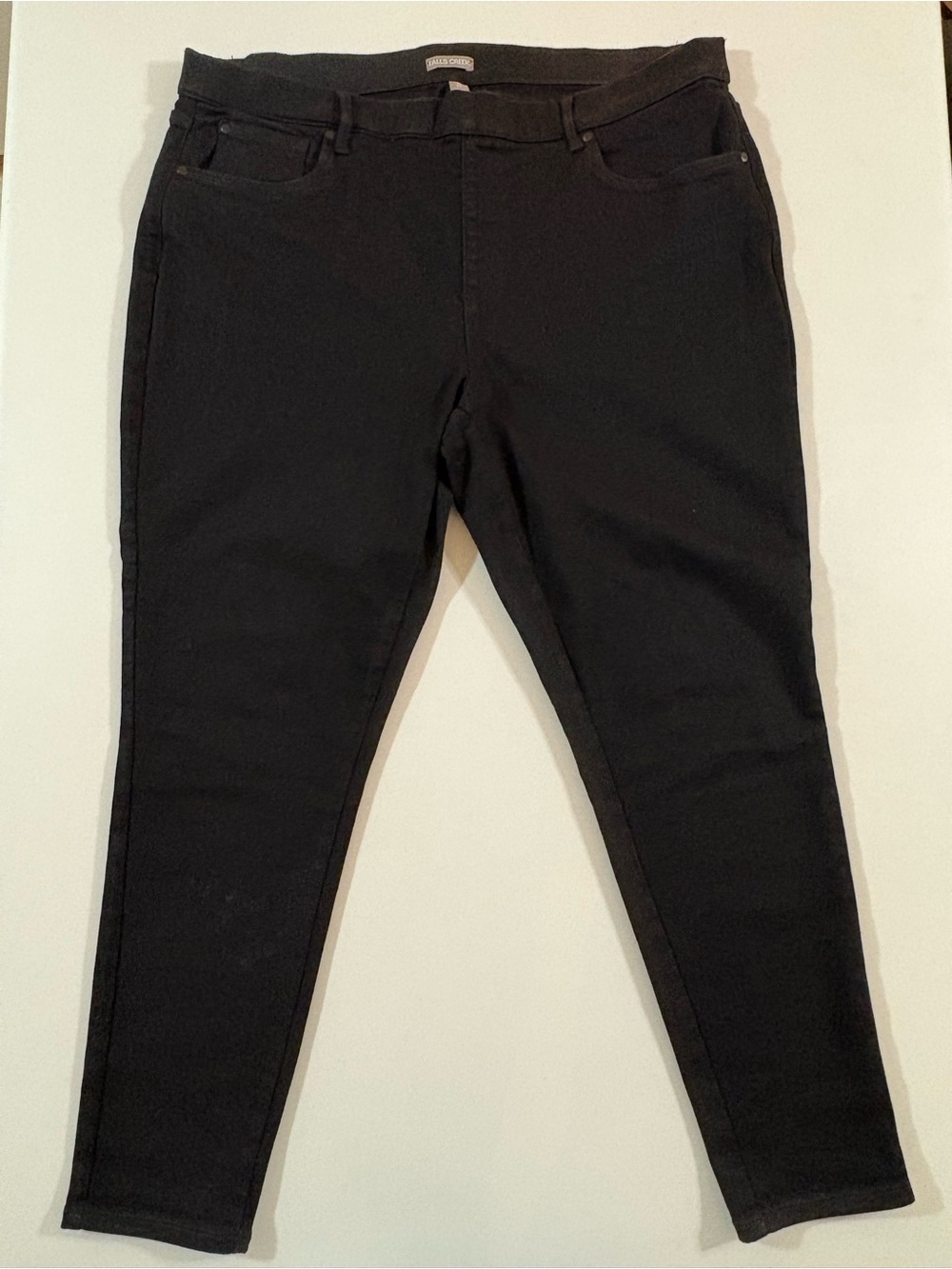 Falls Creek Size 2X Black Women’s Stretch Pull -on Jeans